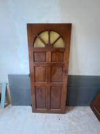 Hard houten deur jaren 80, Ophalen, Gebruikt, Binnendeur, Glas