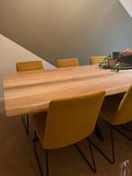 Eetkamerstoel liva kick set van 4 goud geel, Huis en Inrichting, Stoelen, Ophalen, Overige kleuren, Zo goed als nieuw, Vier