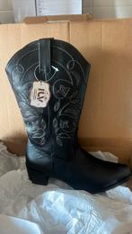 Nieuw in doos! Zwarte cowboylaarzen maat 37,5, Ophalen of Verzenden, Nieuw, Zwart, Hoge laarzen