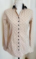 Cavallaro Napoli beige blouse maat 38 stretch, Kleding | Dames, Ophalen of Verzenden, Zo goed als nieuw, Maat 38/40 (M), Beige