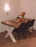 Eettafel serie Lynn + 6 Stoelen, Huis en Inrichting, Tafels | Eettafels, Ophalen, Gebruikt, 100 tot 150 cm, Vijf personen of meer