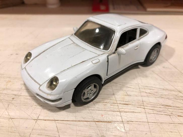 1:32 Opruiming Porsche 911 Speedy power wit, Hobby en Vrije tijd, Modelauto's | 1:32, Gebruikt, Auto, Overige merken, Ophalen of Verzenden