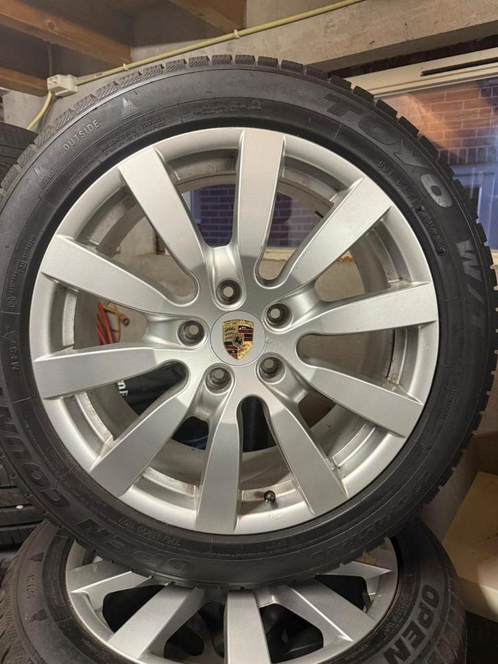 Velgen  Porsche Cayenne met winterbanden goed profiel, Auto-onderdelen, Banden en Velgen, Banden en Velgen, Winterbanden, 20 inch