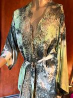 Gold Hawk blouse met kant & ceintuur L origineel ZEIDEN, Kleding | Dames, Blouses en Tunieken, Groen, Maat 42/44 (L), Ophalen of Verzenden