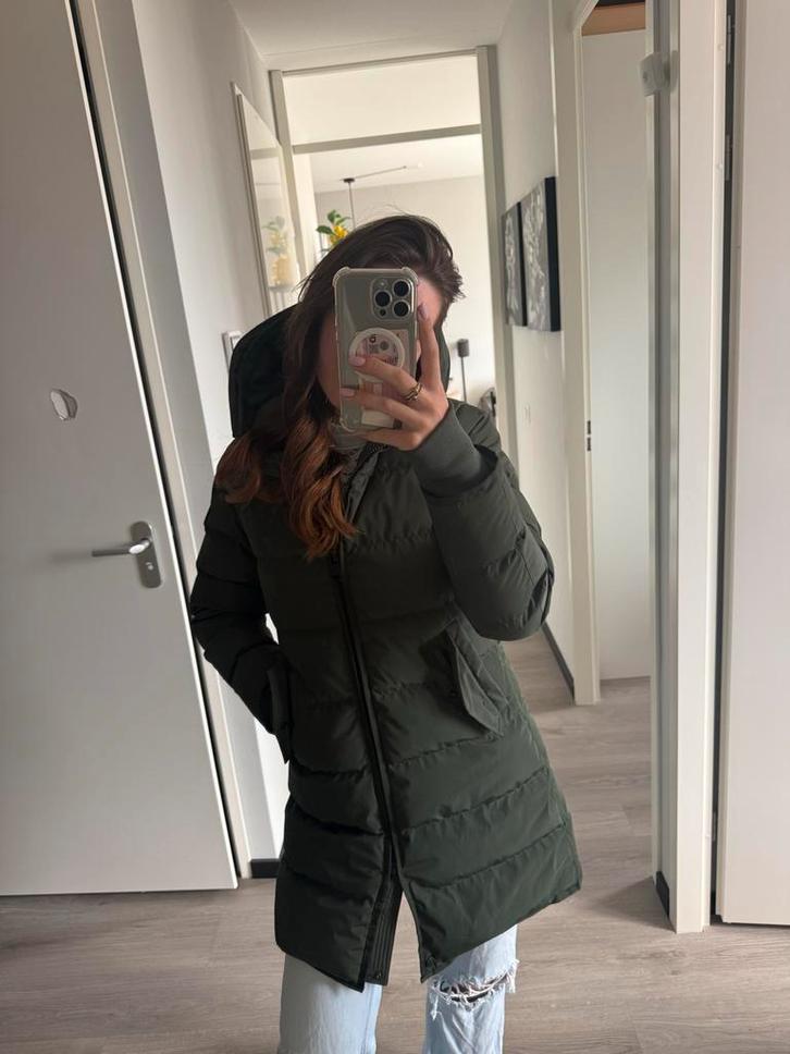 Airforce Jas maat S, Kleding | Dames, Jassen | Winter, Zo goed als nieuw, Maat 36 (S), Groen, Ophalen of Verzenden