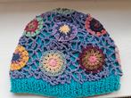 Gehaakte bloemenmuts - One Size, Ophalen, Zo goed als nieuw