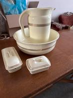 Oma's waskom set met zeep bakjes, Antiek en Kunst, Ophalen