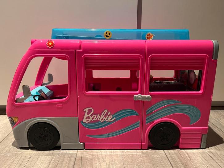 Barbie Camper, Kinderen en Baby's, Speelgoed | Speelgoedvoertuigen, Zo goed als nieuw, Ophalen