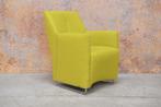 ZGANieuw limegroene stoffen Leolux Galathea design fauteuil, Ophalen, Leolux, Design, 75 tot 100 cm