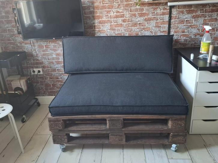 pallet bankje, Tuin en Terras, Tuinsets en Loungesets, Zo goed als nieuw, Ophalen