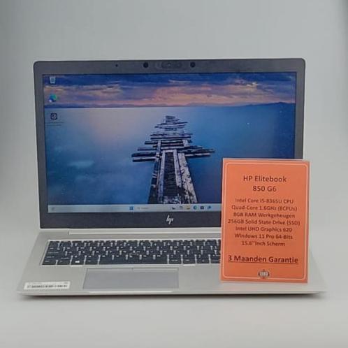 HP Elitebook 850 G6 I5-8365U 8GB/256GB SSD Win 11 Pro, Computers en Software, Windows Laptops, Zo goed als nieuw
