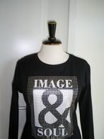 NIEUW __ MAICAZZ top mt. 38 mooie bewerkte print, Maat 38/40 (M), Zwart, Nieuw, Ophalen of Verzenden