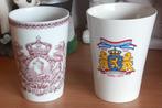 royal sphinx 1 beker koninklijk huis en 1 van bevrijding, Verzamelen, Ophalen of Verzenden, Zo goed als nieuw, Nederland, Servies
