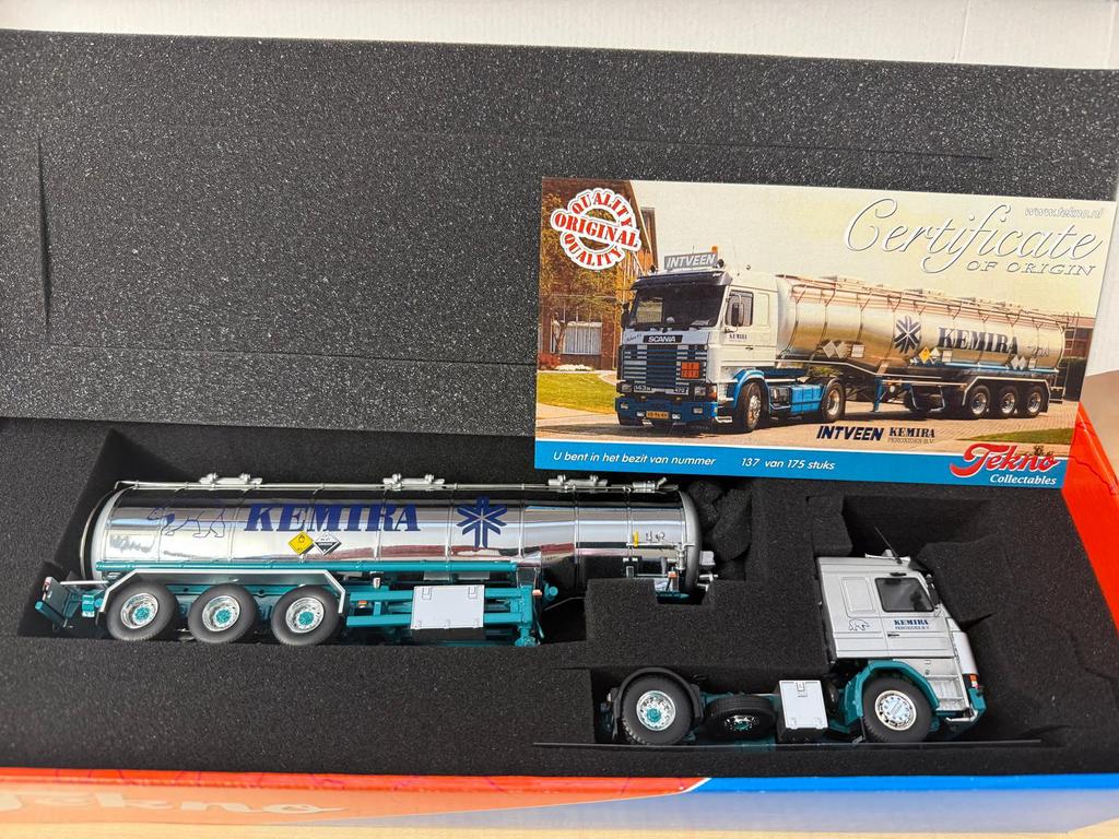 Tekno 1:50 Kees in‘t - Kemira Scania, Verzenden, Nieuw, Bus of Vrachtwagen, Tekno