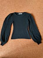 Zwart shirtje met wijde mouwen. Maat S valt S/XS, Ophalen, Zwart, By clara paris, Zo goed als nieuw