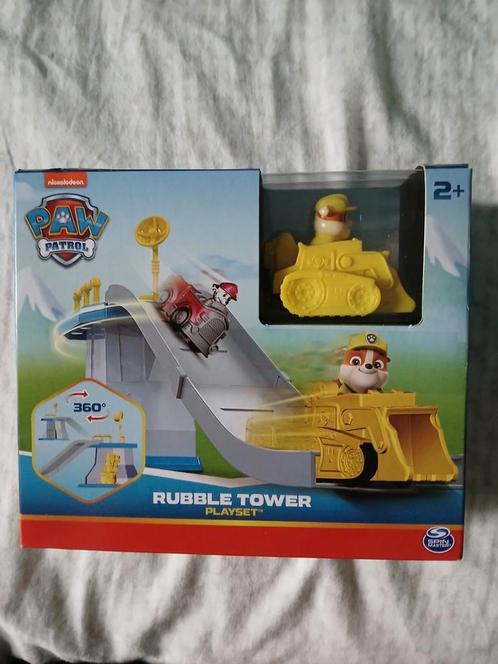 Paw Patrol tower playset Rubble, Kinderen en Baby's, Speelgoed | Actiefiguren, Nieuw, Ophalen of Verzenden