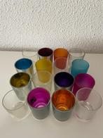 Waxine licht glaasjes, Ophalen of Verzenden, Gebruikt, Overige materialen, Minder dan 25 cm