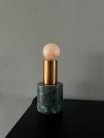 Moderne tafellamp met marmeren voet, Ophalen of Verzenden, Zo goed als nieuw, Metaal, Minder dan 50 cm