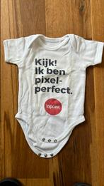 Romper maat 62 met tekst: Kijk! Ik ben pixel perfect Inpoint, Kinderen en Baby's, Babykleding | Maat 50, Ophalen of Verzenden