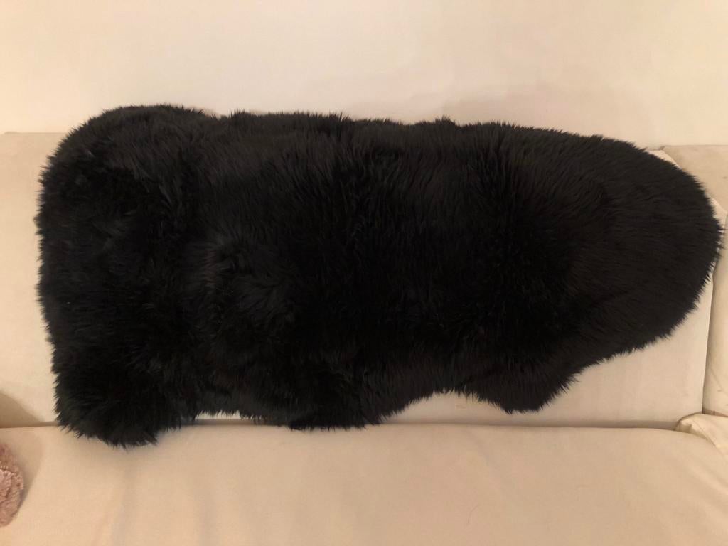 Zwarte Schapenvacht - Origineel & Warm, Ophalen of Verzenden, Nieuw