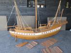 Vintage antieke Grote houten Japanse zeilboot boot Schip, Gebruikt, Ophalen