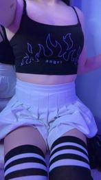 Crop top zwart angel, Kleding | Dames, Zwart, Ophalen of Verzenden, Gedragen, Maat 36 (S)