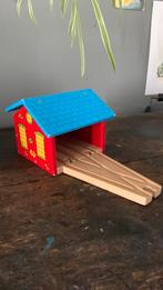 Remise houten spoor Bigjigs, Ophalen of Verzenden, Gebruikt