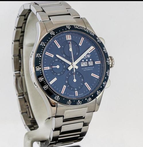 RSW la neuveville sport valjoux A130 SS9 - Nieuw+ garantie, Sieraden, Tassen en Uiterlijk, Horloges | Heren, Nieuw, Polshorloge