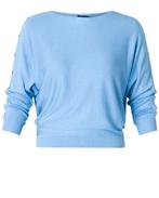 Blauwe zomertrui Valentina van Yesta Maat 52 nu €29,95, Kleding | Dames, Grote Maten, Blauw, Trui of Vest, Ophalen of Verzenden