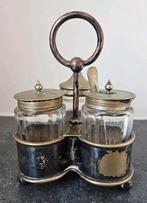 Antiek menageset verzilverd EPNS A1, Antiek en Kunst, Ophalen of Verzenden