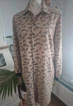 Crème de la Crème Jurk Tijgerprint M, Kleding | Dames, Maat 38/40 (M), Beige, Crème de la Crème, Ophalen of Verzenden