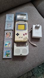 Gameboy Classic DMG-01 met spellen en voeding enz., Spelcomputers en Games, Spelcomputers | Nintendo Game Boy, Ophalen of Verzenden