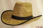 Cowboy Western strohoed 57/58 zwart lint Nieuw unisex, Kleding | Dames, Hoeden en Petten, 56 of 57 cm (M, 7 of 7⅛ inch), Nieuw