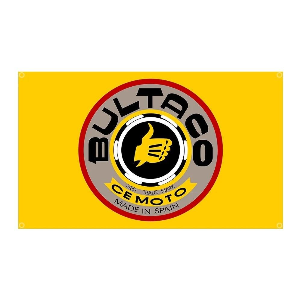 Grote vlaggen Bultaco Cemoto (150x90cm), Ophalen of Verzenden, Nieuw