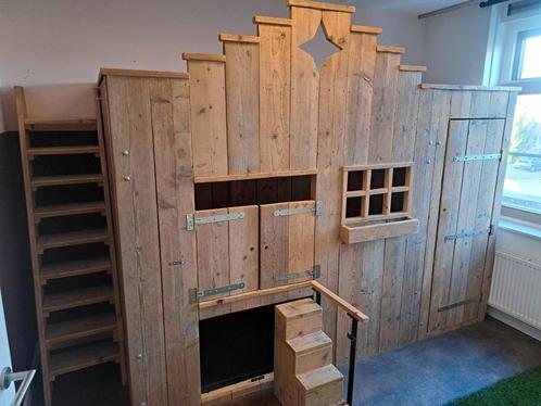 Kinder bed, hoogslaper, stapelbed, Kinderen en Baby's, Kinderkamer | Stapelbedden en Hoogslapers, Zo goed als nieuw, Stapelbed
