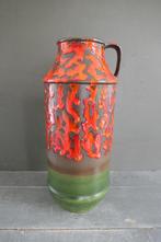 Vintage Dümler & Breiden grote vaas 321 36 groen rood, Antiek en Kunst, Antiek | Vazen, Ophalen of Verzenden