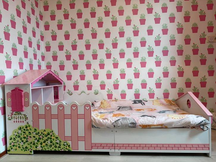 Kidcraft peuterbed huisje 1.40m, Kinderen en Baby's, Kinderkamer | Bedden, Gebruikt, 140 tot 160 cm, 70 tot 85 cm, Matras, Ophalen
