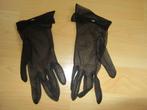 handschoenen  retro /  vintage  kleur zwart, Antiek en Kunst, Ophalen of Verzenden, Dames