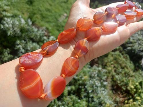 Vanoli collier ketting van carneool, Sieraden, Tassen en Uiterlijk, Kettingen, Nieuw, Steen of Mineraal, Overige kleuren, Met edelsteen