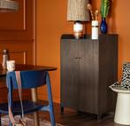 Ferm Living Sill Opbergkast - Dark Stained Oak, Ophalen of Verzenden, Zo goed als nieuw, Minder dan 150 cm, Minder dan 100 cm