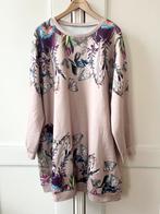 Jurk licht oudroze met print, maat 3XL, Maat 46/48 (XL) of groter, Ophalen of Verzenden, Zo goed als nieuw, Roze