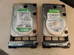2x 640GB WD Caviar Green HDD met Dell Server Caddies, Computers en Software, Harde schijven, Ophalen of Verzenden