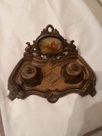 Antiek bronzen inktstel met jachttafereel, Ophalen