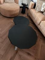 Zwarte Salontafel Set, Ophalen, Gebruikt, 55 tot 75 cm, Overige vormen
