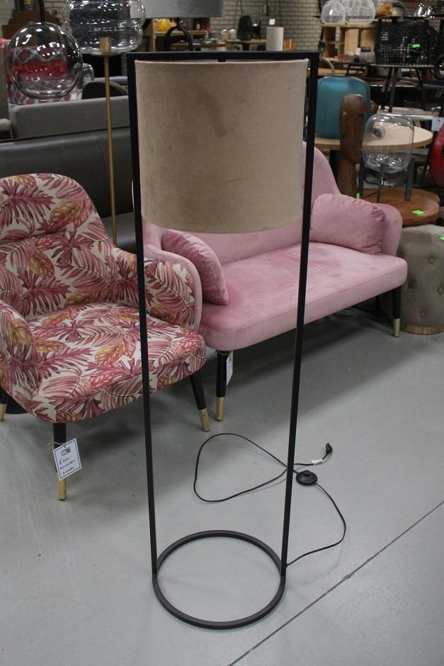 Hippe vloerlamp Santos Light & Living metaal & velvet, Huis en Inrichting, Lampen | Vloerlampen, Zo goed als nieuw, 100 tot 150 cm