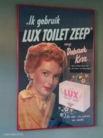 Vintage Lux Toilet Zeep Reclame.  Eventueel ingelijst., Deurposter of groter, Ophalen of Verzenden, Reclame, Rechthoekig Staand
