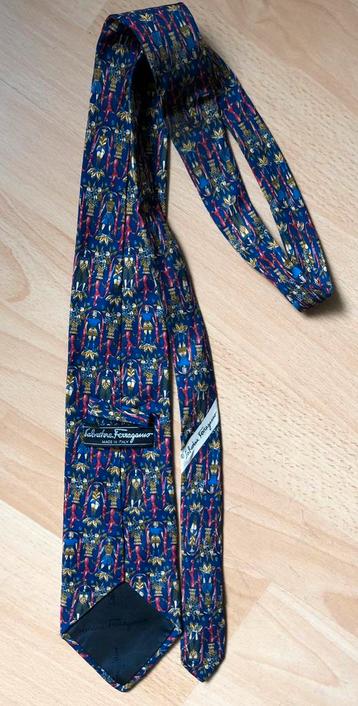 Vintage Salvatore Ferragamo 100% stropdas beschikbaar voor biedingen