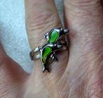 Mood Ring 2 dolfijntjes kunnen van kleur veranderen, Sieraden, Tassen en Uiterlijk, Ringen, Nieuw, 17 tot 18, Dame, Zilver
