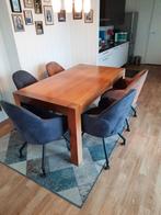 Massief kersenhouten eettafel €40, Ophalen, 100 tot 150 cm, Vijf personen of meer, 150 tot 200 cm