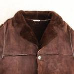 Mooie Lammy Heren Jas (100% Schapen Vacht) (Maat 48) € 175,-, Bruin, Maat 48/50 (M), Vintage, Ophalen of Verzenden